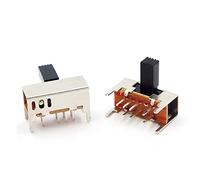 Micro interrupteur 10 pièces SK23D05 G6 panneau PCB 8 broches 3 positions 2P3T DP3T interrupteur à glissière bouton latéral interrupteur à pied droit poignée interrupteur d'alimentation à bascule inte