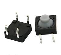 Micro interrupteur 20 pièces/lot 8x8x5MM 4 broches Silicone conducteur silencieux Tactile Tact bouton poussoir Micro interrupteur auto-réinitialisation interrupteur industriel