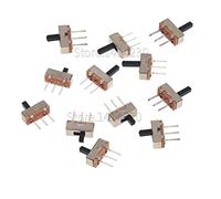 Micro interrupteur 20 pièces SS12D00 marche-arrêt Mini à glissière 3 broches 1P2T 2 positions bascule longueur de la poignée : MM/4 MM/5 MM/6 MM(Handle length 4mm)