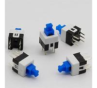 Micro interrupteur 30 pcs/lot carré 7x7x12mm 6 broches DPDT Mini bouton poussoir autobloquant G64 multimètre