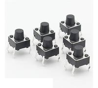 Micro interrupteur 50 pcs/lot 6x6x6.3 MM 4PIN G89 Tactile Tact bouton poussoir Micro interrupteur enfichable Direct auto-réinitialisation DIP Top cuivre interrupteur industriel