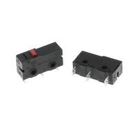 Micro interrupteur Contact en cuivre 5A 125/250V, Mini interrupteur de fin de course No Nc 2/3 broches, tige d'arc à rouleau, interrupteur à bouton rapide(Lever 55MM,10PCS)