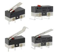 Micro interrupteur de fin de course, 20 pièces, 3 broches, poignée longue, bras de levier à rouleau SPDT, bouton-poussoir momentané pour souris, accessoires de bricolage HANDLE