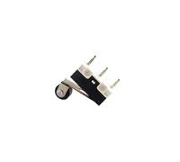 Micro interrupteur de fin de course à bouton-poussoir, 1A, 125V AC, interrupteur de souris, 3 broches, longue poignée, bras de levier à rouleau SPDT 12x6x6mm, 10 pièces(KW10-1)