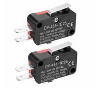 Micro-interrupteur de fin de course à bras articulé droit court V-151-1C25 SPDT 1 NO 1 NC, 20 pièces