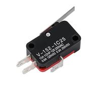 Micro interrupteur de fin de course V-152-1C25, 1 pièce, broche 1NO 1NC, levier de charnière droit court, interrupteur à bouton-poussoir 15A