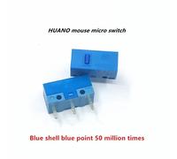 micro-interrupteur de souris authentique,1 pièce,bouton blanc,jaune,bleu,rose,point vert,coque bleue,point blanc,interrupteur général à 3 broches - Type Blue shell blue dot