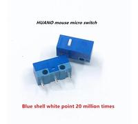 micro-interrupteur de souris authentique,1 pièce,bouton blanc,jaune,bleu,rose,point vert,coque bleue,point blanc,interrupteur général à 3 broches - Type Blue shell white dot