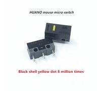 micro-interrupteur de souris authentique,1 pièce,bouton blanc,jaune,bleu,rose,point vert,coque bleue,point blanc,interrupteur général à 3 broches - Type Yellow point