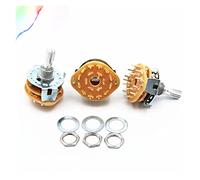 Micro-interrupteur RS25 arbre montage sur panneau 1P11T 2P4T 2P5T 2P6T 3P3T 3P4T 4P3T bande de sélecteur commutateur rotatif(1p11t)