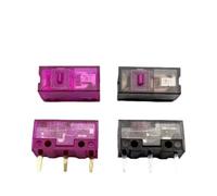 Micro-interrupteur violet or, 2 pièces/10 pièces, Micro mouvement 150 millions de fois, noir Transparent violet, bouton 100 millions de fois(Black transparent,0.65N_2 PCS)