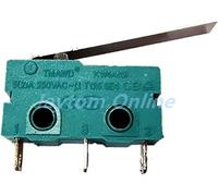 Micro interrupteurs 5 pièces interrupteur bras de levier à rouleau SPDT Action instantanée 5A 250V KW4A NC-NO-C avec poulie 3Pin 2Pin fin course(25mm Straight Handle)