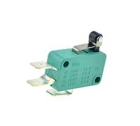 Micro-interrupteurs de fin course 16A 250V 125V NO+NC+COM 6.3mm 3 broches SPDT Micro-interrupteur 28mm 52mm Arc Roller Lever Touch Switch Microswitch(Short Roller Lever-p)