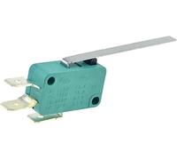Micro-interrupteurs de fin course 16A 250V 125V NO+NC+COM 6.3mm 3 broches SPDT Micro-interrupteur 28mm 52mm Arc Roller Lever Touch Switch Microswitch(52mm Lever)