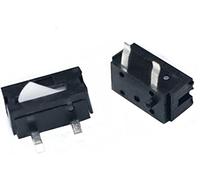 Micro-interrupteurs Interrupteur de fin de course 10 pcs/lot Noir Petit/Micro interrupteur Interrupteur de caméra Réinitialiser la détection Limite de course Miniature 2 pieds droit Mini interrupteur