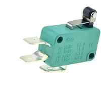 Micro interrupteurs Interrupteurs de limite 1 6A 250V 125V NO + NC + COM 6. 3 mm broches SPDT Switch 28 52 le levier à rouleau roulettes Microswitch(Short Roller Lever-p)