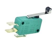 Micro interrupteurs Interrupteurs de limite 1 6A 250V 125V NO + NC + COM 6. 3 mm broches SPDT Switch 28 52 le levier à rouleau roulettes Microswitch(Long Roller Lever-p)