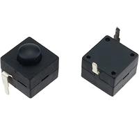 Micro-interrupteurs Micro-interrupteurs 10pcs Noir Petit micro interrupteur autobloquant 8 * 8 * 8,4 avec 2 pieds avec bouton de verrouillage tactile DC30V1A interrupteur industriel