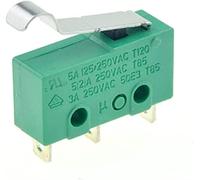 Micro-interrupteurs Micro-interrupteurs 1PC Micro-interrupteurs de fin de course 3 broches NO+NC SPDT 3A/5A 250VAC Mini micro-interrupteur 17mm 29mm Long Arc Roller Lever Switch Micro-interrupteurs in