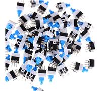 Micro-interrupteurs Micro-interrupteurs 50PCS / Lot 6Pin Push Tactile Power Micro Switch Self Lock On/Off Bouton Interrupteur de verrouillage Vente en gros Électronique 7X7mm 7 * 7mm interrupteur in