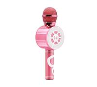Micro Karaoké avec effets vocaux et lumineux - rose