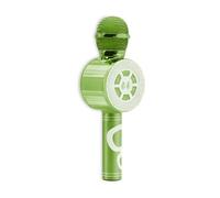 Metronic Micro karaoké 485117 – Bluetooth, effets vocaux et lumineux pour enfants, portable – Vert