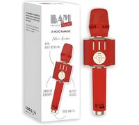 Micro Karaoké - Bam - Karaoké To Go - Bluetooth - Enceinte intégrée - Rouge