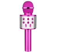 Micro Karaoké Bluetooth Haut-parleur intégré Boutons Multifonctions Fuchsia