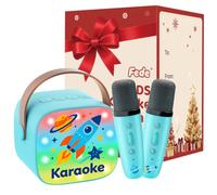 Micro Karaoke Enfant avec 2 Micros sans Fil, Cadeau Jouet Fille 3-12 Ans | Kit Karaoké Microphone Bluetooth avec DSP et Lumières LED, Licorne Micro Enfant pour Chanter, Cadeau Enfants Anniversaire