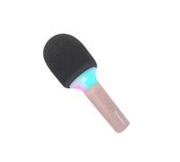 Micro karaoké - KIDYWOLF - KIDYMIC-PI - Rose - Bluetooth - LED multi-colore
