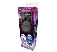 Lexibook Microphone sans Fil avec Enceinte et lumières, Bluetooth®, Fonction Changement de Voix, Effets Lumineux, Port Micro SD, USB, Noir/Argent, MIC260