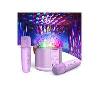 Micro karaoké portable - GENERIQUE - Multifonction - Lumières LED disco - Bluetooth 6.0 - Son stéréo HiFi
