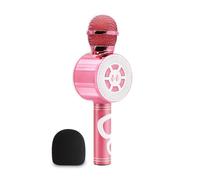 Metronic Micro karaoké 485118 Bluetooth sans-fil effets vocaux et lumineux pour enfants Rose