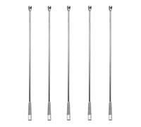 Micro Lab Sampling Reagent Cuillère, 5PCS 20cm 2 en 1 Lab Cuillère Spatule Métal Laboratoire Double Tête Mélange Spatule Pour Poudres, Gel Cap, Fournitures De Laboratoire