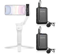 Micro Lavalier Sans Fil Pour Iphone-Micro Cravate Compact Idéal Pour Le Stabilisateur Gimbal Smartphone-Idéal Pour Le Vlogging,Le Tournage,Les Professeurs-Compatible Avec Dji Osmo Om 4