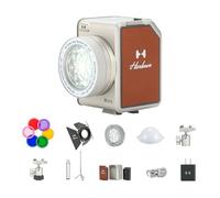 Micro LED Video Light Master Kit avec écran LCD, contrôle par application, grange, 6 gels de couleur, trépied, CRI/TLCI 96+, 2700-6500K, éclairage portable pour photographie, tournage, diffusion en