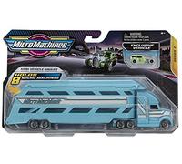 Micro Machines Kit de démarrage, Mini Transporteur - Comprend 2 véhicules, Un Camion et Une Voiture Exclusive, Chance de Rare - Collection de Voitures Jouets