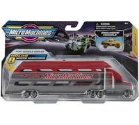 Micro Machines Kit de démarrage - Mini transporteur rouge - Comprend une voiture exclusive Chance of a Rare