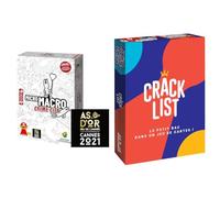 MICRO MACRO : Crime City - Jeu de société d'enquêtes - Pour toute la famille 10 ans et plus & CRACK LIST - Jeu du Petit bac de cartes - Entre amis et en famille 10 ans+