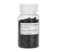 Micro Maillons en Aluminium Noir, 1000 Pièces, Anneaux, Perles pour Outil D'extension de Cheveux