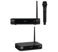 Micro-Main sans fil pro UHF processeur audio DSP DJ PARTY KARAOKE 1 CANAL Sortie symétrique et asymétrique