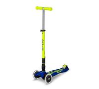 Micro Maxi Deluxe pliable Néon LED Trottinette Premium 3 roues avec guidon fluo Roues lumineuses LED Plateforme antidérapante Hauteur réglable pour garçons et filles 5 à 12 ans