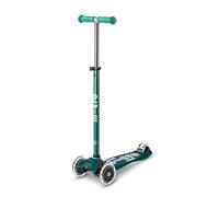 Micro, Maxi Micro Deluxe LED, Trottinette Enfant 3 Roues, 5 à 12 Ans | Direction souple par transfert de poids, Guidon réglable au millimètre, Légère, Roues PU LED à induction, Swiss Design