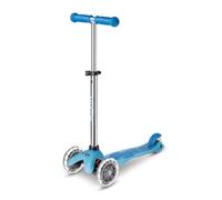Micro® Mini Deluxe Glow LED Trottinette 3 roues pour garçons et filles | Plateforme, poignées et frein qui brillent dans l'obscurité | Roues avec lumière LED | Très légère | Hauteur du guidon réglable