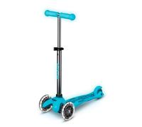 Micro Mini Deluxe Glow Trottinette LED à 3 Roues pour garçons et Filles avec Plate-Forme, poignées et Frein Qui Brillent dans Le Noir, Roues avec lumière LED, Guidon réglable en Hauteur, 2 à 5 Ans