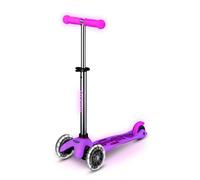 Micro Trottinette enfant 3 roues Mini Deluxe Glow LED Roues lumineuses 2-5 ans Rose