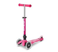 Micro, Mini Micro Deluxe Pliable LED, Trottinette Enfant 3 Roues, 2 à 5 Ans | Direction souple par transfert de poids, Guidon réglable au millimètre, Légère, Roues PU LED à induction, Swiss Design