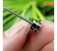 Micro Mini moteur pas à pas Miniature, 5 pièces, 2 phases, 4 fils, 6mm, 17mm de Long, vis linéaire, objectif d'appareil photo numérique