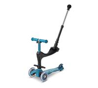 Micro® Mini Trottinette 3 en 1 Deluxe Plus avec siège 3 Roues, siège + Repose-Pieds + bâton de poussée, Hauteur réglable, 1 à 5 Ans