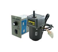 Micro moteur à courant alternatif 15 W, 110 V/220 V, monophasé, asynchrone, moteur à engrenages, arbre de 10 mm, variateur de vitesse 5 tr/min - 1350 tr/min, 50/60 Hz(220v,0-56 RPM)